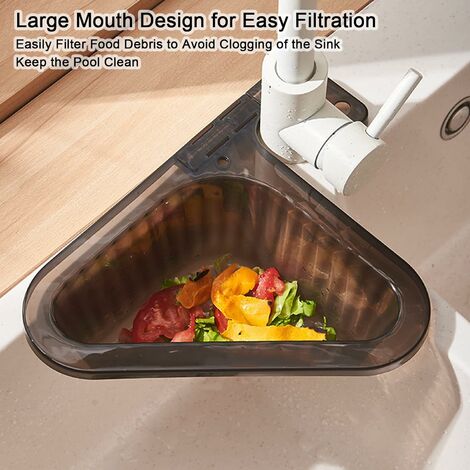 Panier de drainage en forme de cygne pour évier de cuisine filtres d'évier  de cuisine filtres d'évier triangle de cuisine