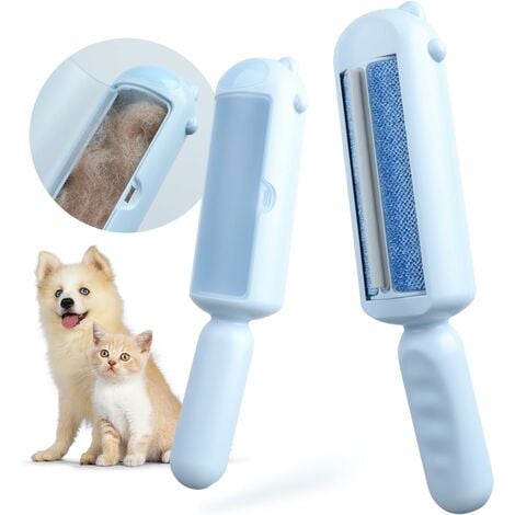 Fur Daddy Sweeper Brush - Brosse anti poils animaux - VENTEO™ - Ramasse  poils chat / chien - Violet et