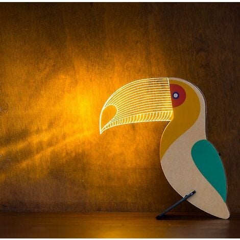 Veilleuse LED Animaux en bois