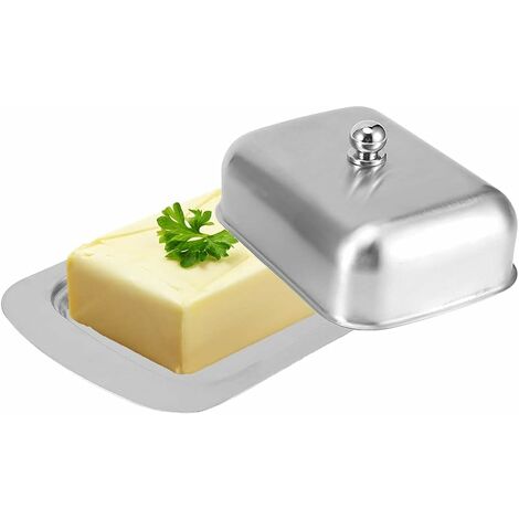 Bol à beurre en acier inoxydable avec couvercle, boîte à beurre de