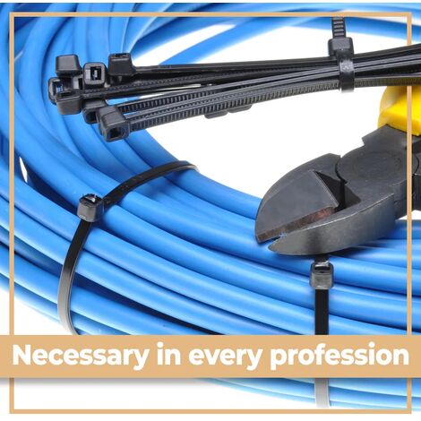 1000 serre-câbles noir ensemble résistant aux UV serre-câbles Velcro gestion  des câbles qualité industrielle