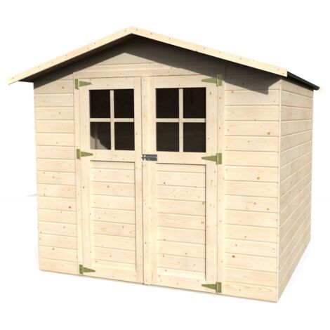 Casetta in Legno da Giardino Box Ripostiglio 229x202 cm Porta Attrezzi Esterno