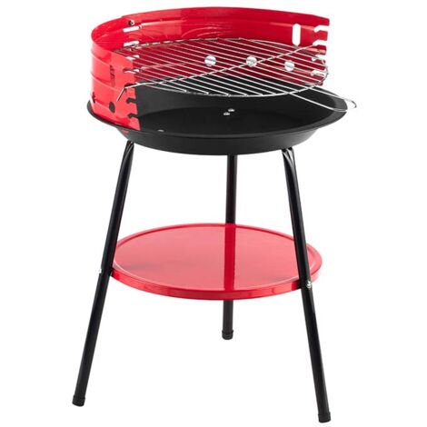 Barbecue a carbonella asuncion, griglia Ø 36 cm cromata, 36x36xh.54 cm