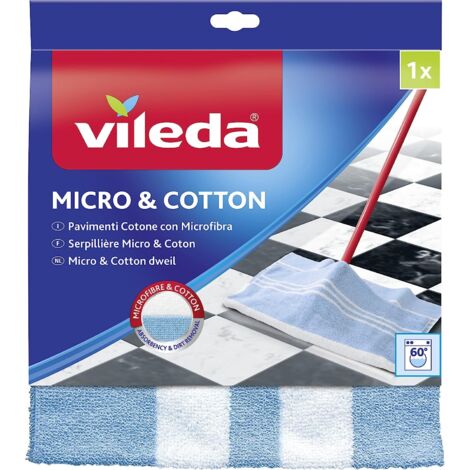 Panno vileda pavimenti cotone e microfibra