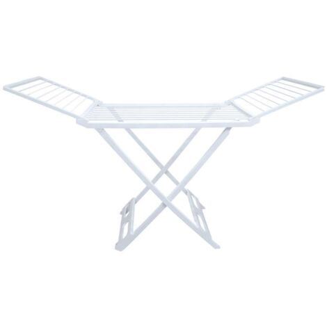 Framar Stendino per Bucato Levante in Resina Bianca 180x95 cm con Rotelle