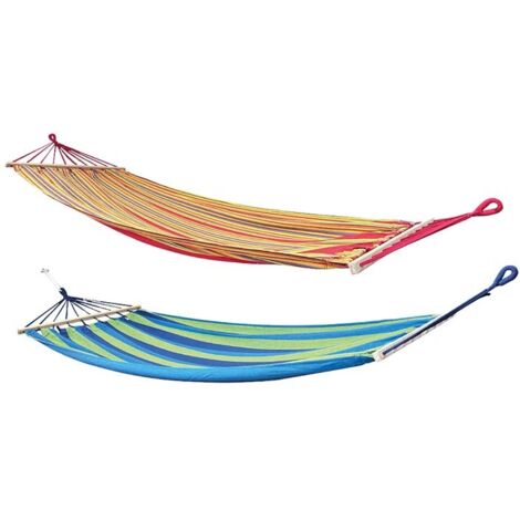 NOVICA Amaca In Cotone Doppia Festive Brazil – Multicolore Con Frange Uncinetto, Portata 204 Kg, Regalo Fair Trade