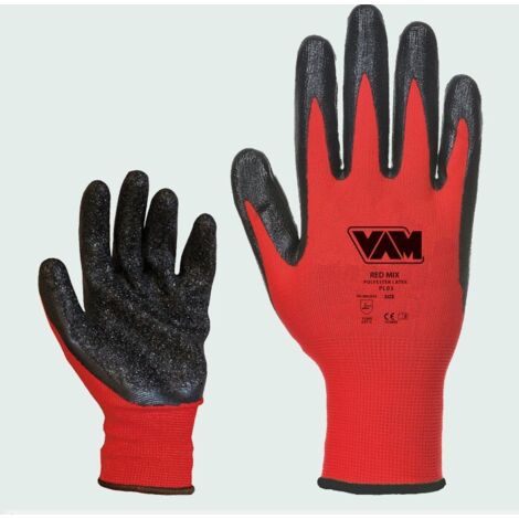 Guanti red-mix palmo in lattice crinckle tg.l