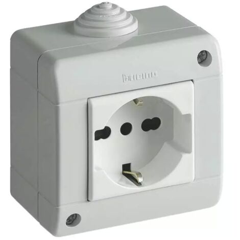 Presa schuko bipasso IP40 2 moduli