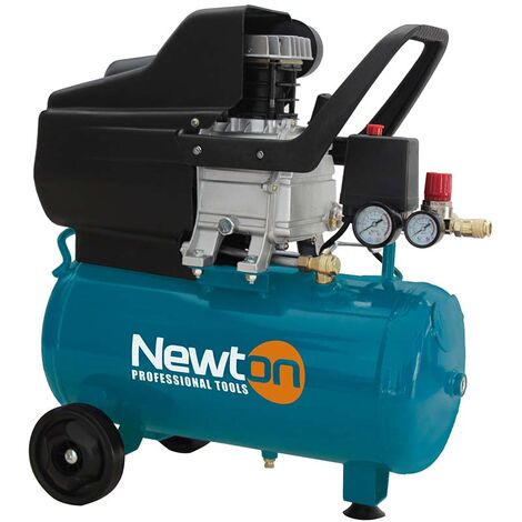 NEWTON Compressore ad aria lubrificato 24 litri, 2 hp, carrellato