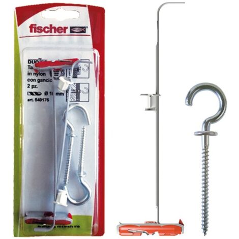 Tassello in nylon fischer duotec rk con gancio-2 pezzi- 540176-f131048926