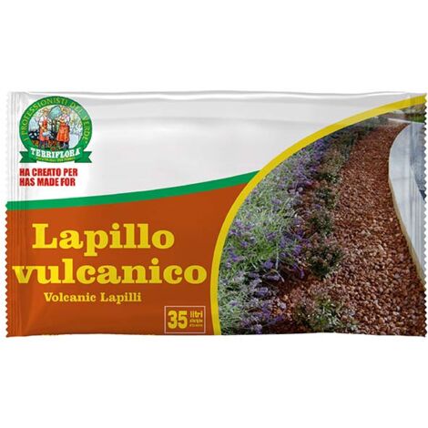 TERRIFLORA Lapillo vulcanico, ideale per la pacciamatura, resistente al gelo, conf. 35 lt