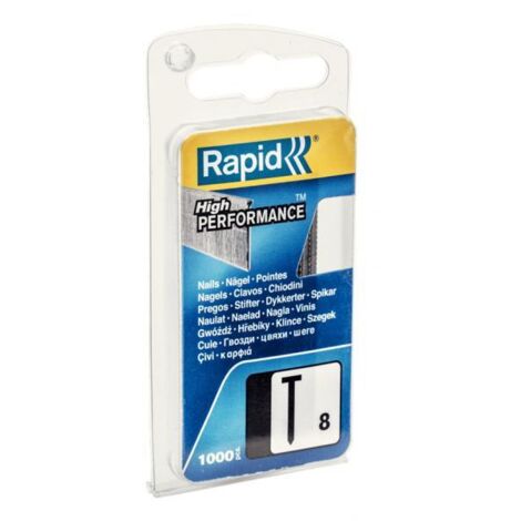 RAPID Chiodini n°8 in acciaio con taglio di precisione, punte da 15 mm, confezione 1000 pz