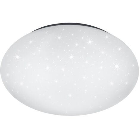 Plafoniera Led IP44 Dimmerabile Putz Bianco Glitter Ø27 cm Trio Lighting