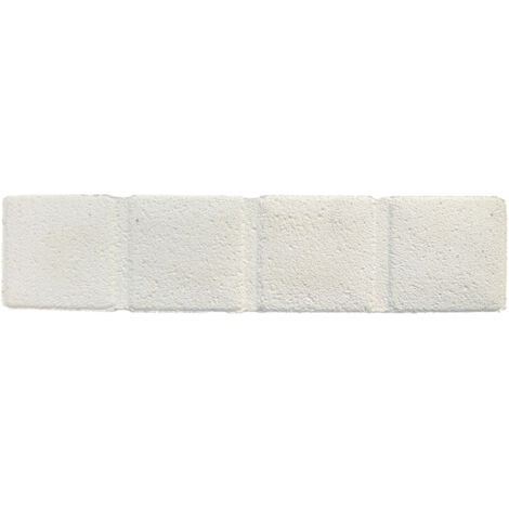 Bordura albione, in pietra, 50x11xh.8 cm, dritta, colore panna