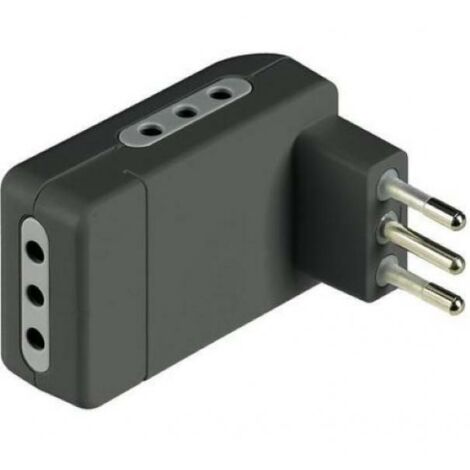 Adattatore 10a piatto triplo grigio (1/4)