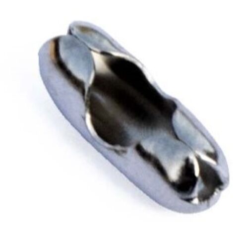 Giunzione a bastoncino per catenella a pallini da Ø 3,6 mm, nichelato - 10 pz.