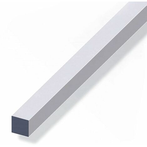 BARRA QUADRATA 10X10 ALLUMINIO ARGENTO 1 METRO