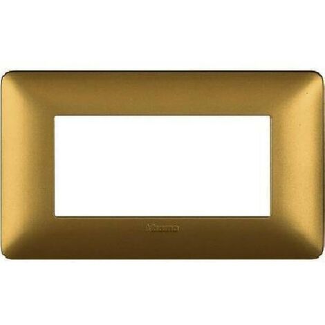 Placca 4 moduli matix gold