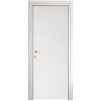 porta battente da interno reversibile in frassino bianco 80x210 cm