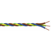 POLYPOOL Treccia di 3 cavi 1x1,5 mm², 5 mt, b/m/gv