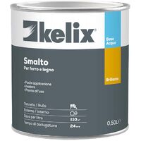 Smalto acqua kelix brillante 0,5 lt nero