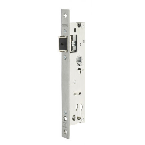 Thirard – Serrure à encastrer pour menuiserie métallique – Axe 26mm – Demi-tour réversible – Finition zinguée anticorrosion – Compatible gâches 92mm
