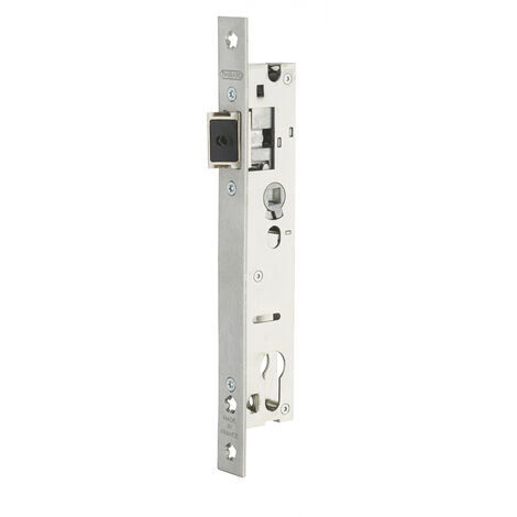 Thirard – Serrure encastrable à cylindre pour menuiserie métallique – Axe 21mm – Têtière inox à bouts carrés – Installation réversible sans outils