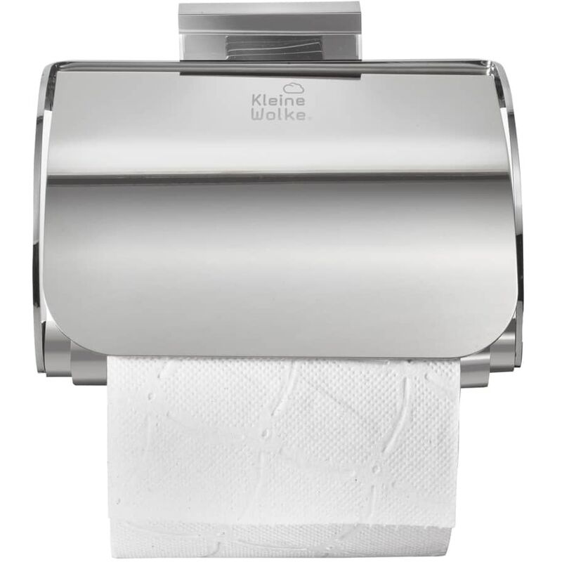 Silbern Toilettenpapierhalter mit Premium Prolenta Deckel Meo