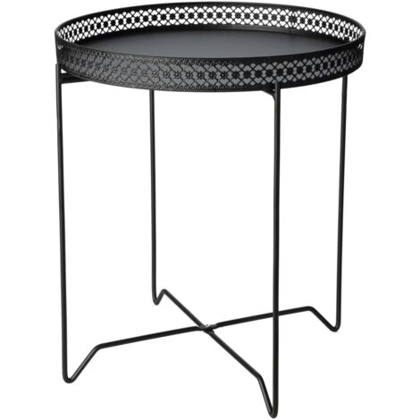International Concepts Beistelltisch Rund | Massivholz, Ausziehbar 91,4-121,9 Cm | Höhe 88,6 Cm, Schwarz