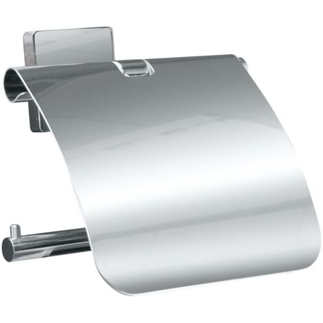 Premium Toilettenpapierhalter Deckel Luno Silbern mit Prolenta