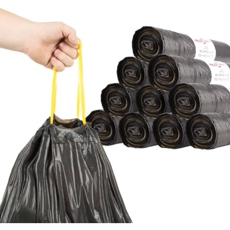 TrendLine Müllsäcke mit Zugband 120L 20 Stück Müllbeutel Mülltüten  Abfallsäcke