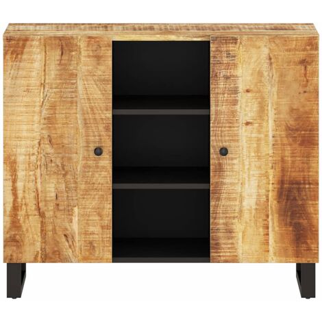 Prolenta Premium Sideboard mit 2 Türen 90x33x75 cm Massivholz