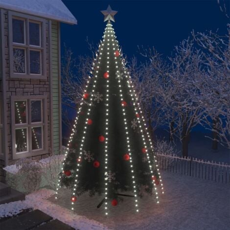 Prolenta Premium Weihnachtsbaum-Beleuchtung 500 LEDs Kaltweiß 500