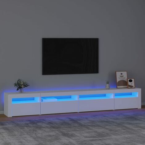 VidaXL Tv Meubel Met LED Verlichting 270x35x40 Cm Wit