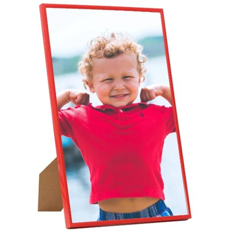 NATALINI MIKY Bilderrahmen Rot – Für 10x15 Cm Fotos, Holz Mit Stütze