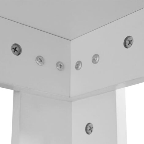 Prolenta Premium Esstisch 140x80x75 cm Weiß