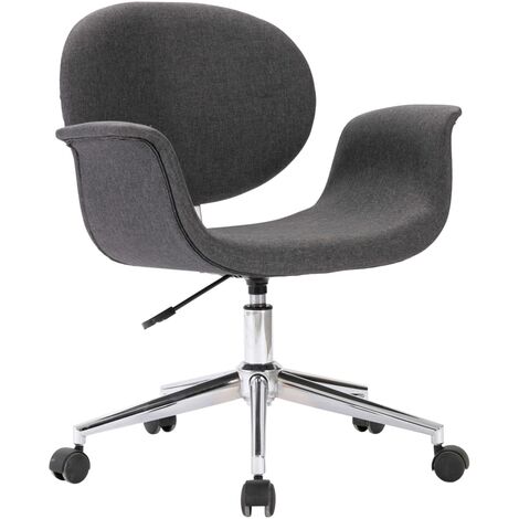 Dehnbarer Bürostuhl-Bezug Grau – 2-teilig, Spandex, Waschbar, Für Stühle Bis 52 Cm