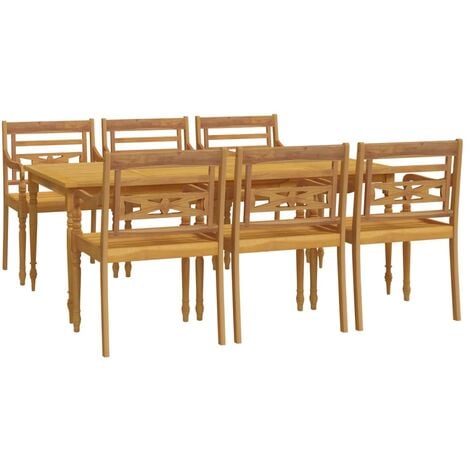 Prolenta Premium 7 Tlg Garten Essgruppe Massivholz Teak