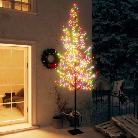 Prolenta Premium Weihnachtsbaum 600 LEDs Bunt Kirschblüten 300 cm