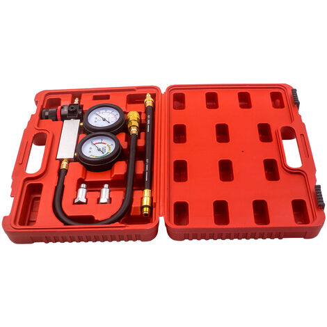 Kit Tester Compressione DIESEL Tester Compressione Professionale - Per Auto E Camion - Valigetta Con Adattatori Completi Manometro Pressione
