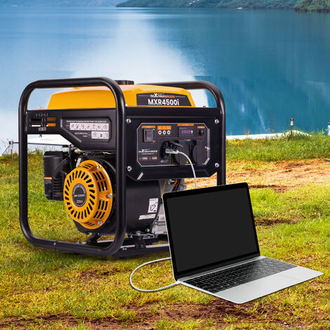 [NON UTILIZZATO] 3500W Gruppi elettrogeni Inverter Portatile Benzina 4 tempi con 2 prese 230V generatore di corrente silenziato come di emergenza domestica per Garage Officina Cantiere Camping maXpeed