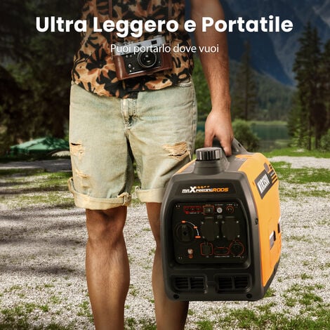 [NON UTILIZZATO] 3300W generatore corrente silenziato 3 kw a Benzina gruppi elettrogeni Inverter Motore 4 Tempi per all'Aperto Campeggio Partito maXpeedingrods