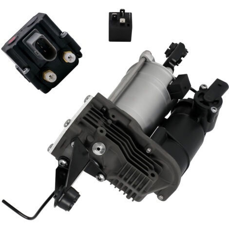 Compressor Pump For BMW 5 E61 04-10 Suspension + RELAY + Solenoid Valve Block (1/5)