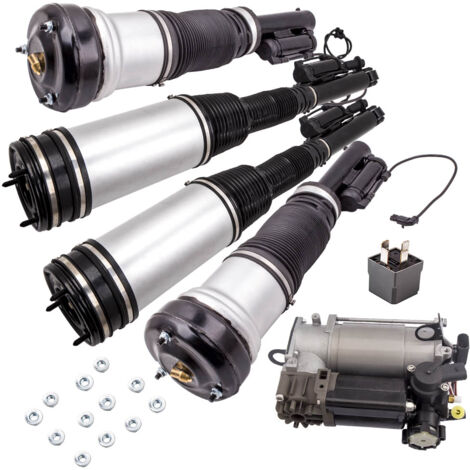 4X Sospensione pneumatica Anteriore Posteriore + Compressore for Mercedes W220 S