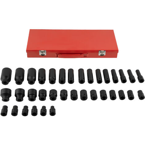 Kraft-Schlagschrauber-Nüsse Steckschlüssel-Satz-Set Schlagnüsse 1/2" 8 - 32mmKraft-Schlagschrauber-Nüsse Steckschlüssel-Satz-Set Schlagnüsse 1/2" 8 - 32mm
