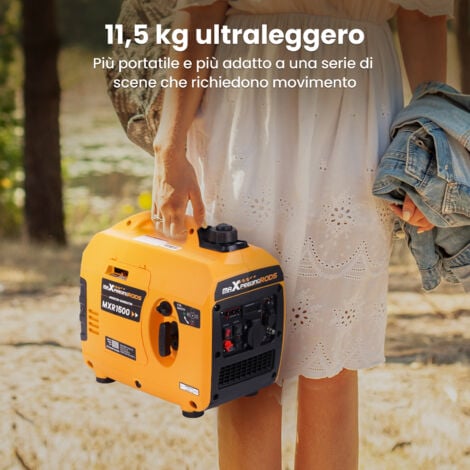 Inverter generatore di corrente 1200W 230V gruppi elettrogeni silenziato Benzina 4 tempi per il viaggio in campeggio MaXpeedingrods