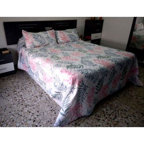Copriletto Letto 105 CM 100% Poliestere 200X260CM Cuscino 57X75CM Piume