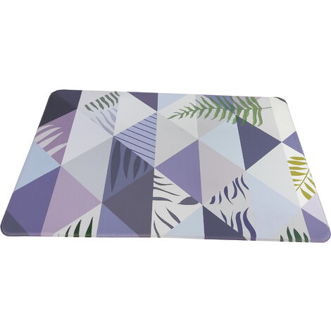 Tappeto da cucina  Tappeto da corridoio  Vinile e viscoelastico  Antimacchia, antiscivolo e isolante  Design Foglie  Misure 65x200 cm