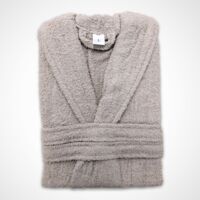 Accappatoio in Cotone 450g Unisex per Bagno – Morbido, Assorbente e Caldo, Colore GRIGIO ARGENTO, Taglia XL, con Cintura e Tasche