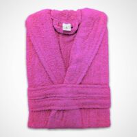 Accappatoio in Cotone 450g Unisex per Bagno – Morbido, Assorbente e Caldo, Colore Malva, Taglia S, con Cintura e Tasche